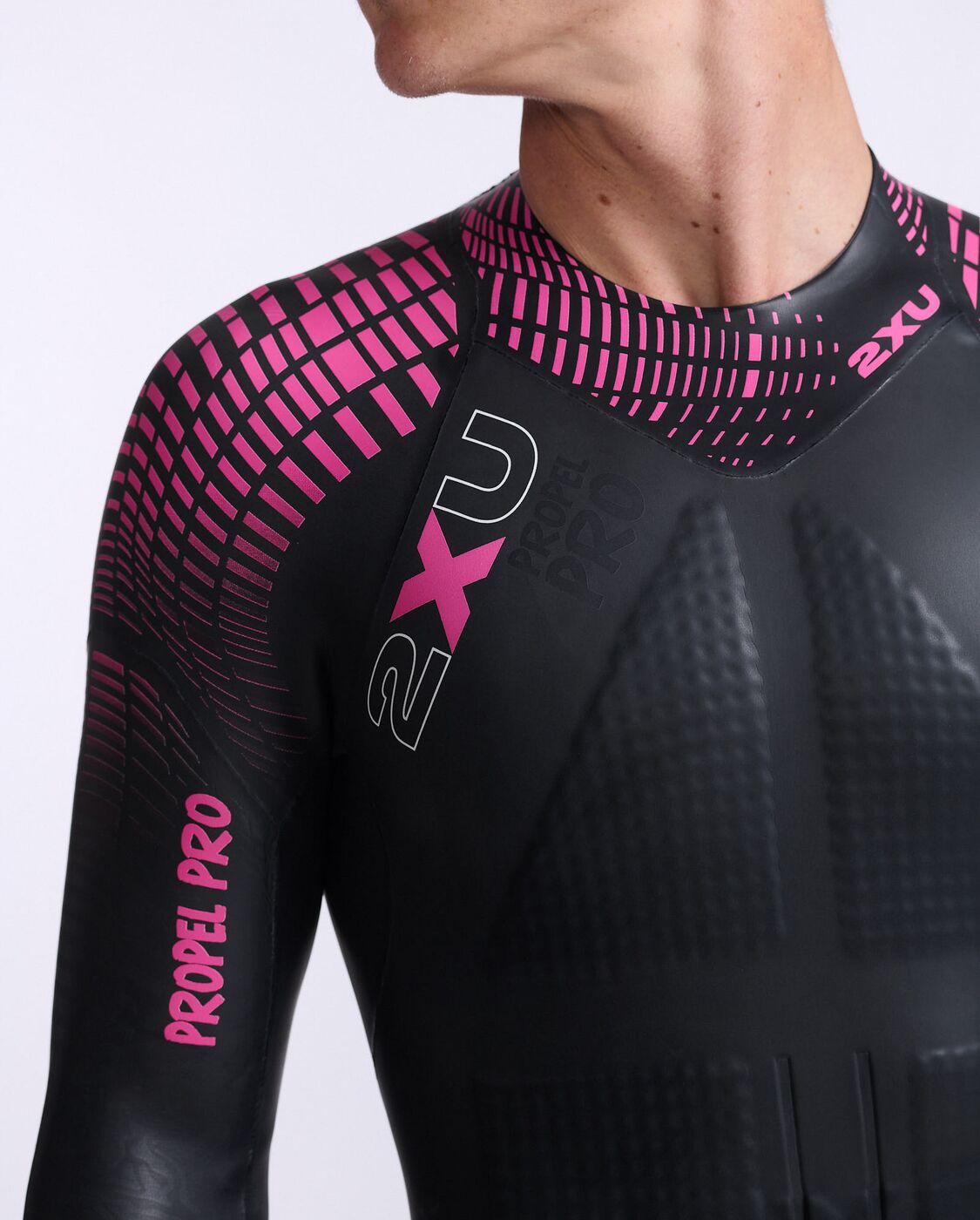 2XU SA - Men's Propel:Pro Wetsuit - Black/Punk Pink