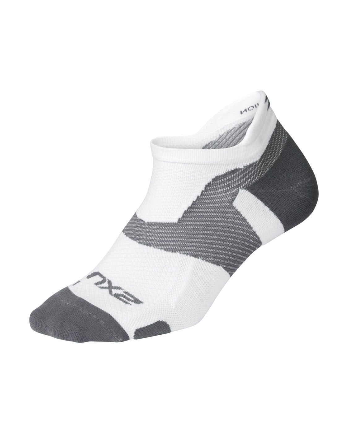 2XU South Africa - Vectr Light Cushion No Show Sock - White/Grey