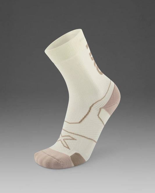 2XU South Africa - Vectr Cushion Crew Socks - Chalk/Mojave Desert