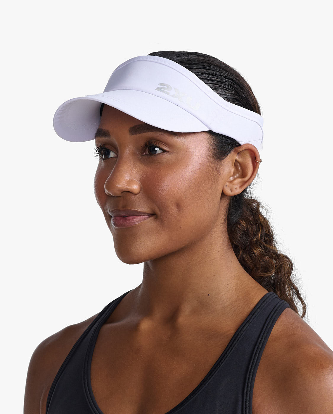 2XU South Africa - Run Visor - White/White