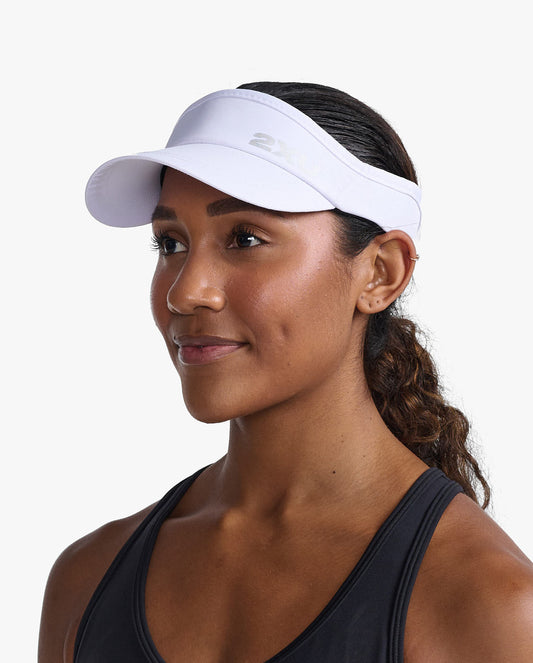 2XU South Africa - Run Visor - White/White