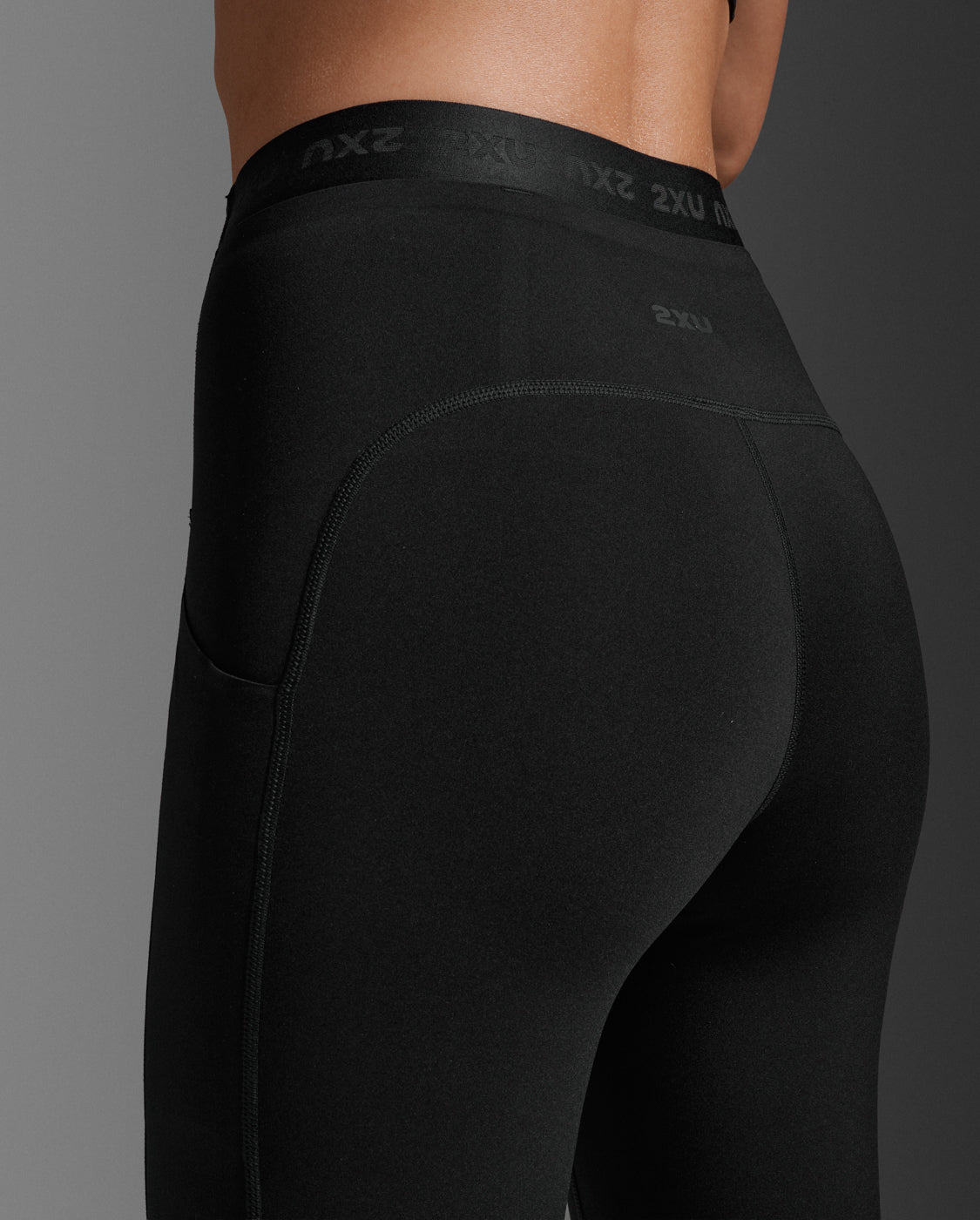 2XU South Africa - Women's Form Stash Hi - Rise Compression Tights - Black/No Logo