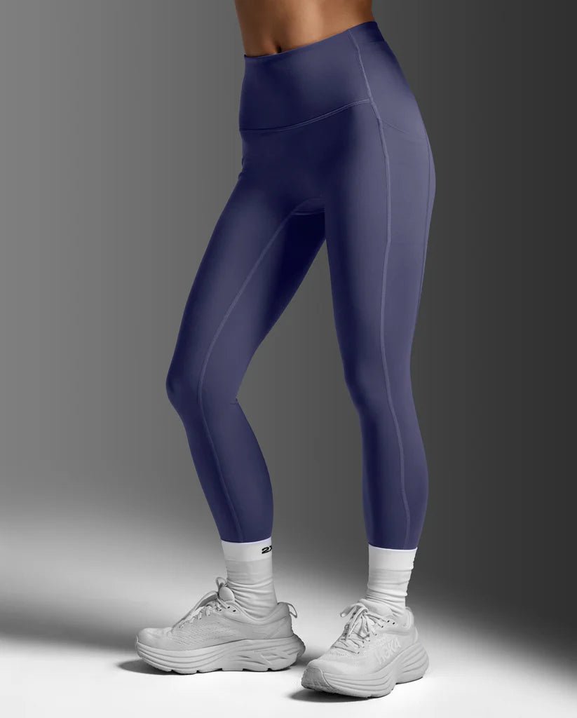 2XU South Africa - Women's Form Stash Hi - Rise Compression Tights - Future Dusk/Future Dusk