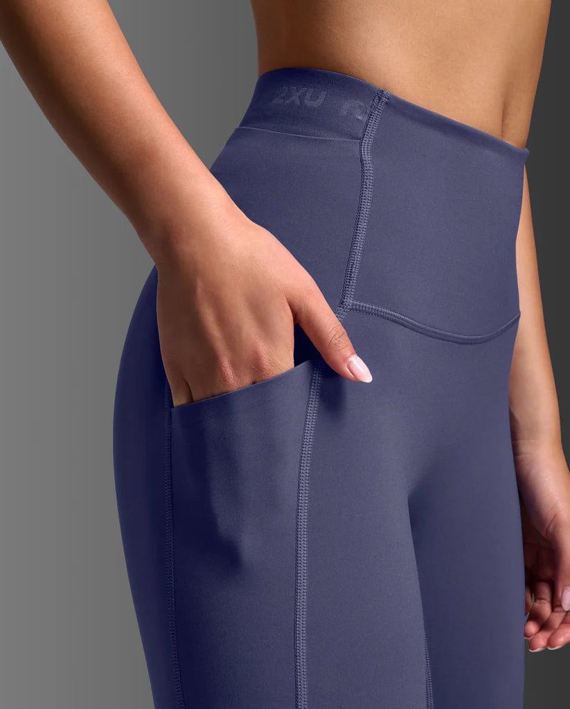 2XU South Africa - Women's Form Stash Hi - Rise Compression Tights - Future Dusk/Future Dusk