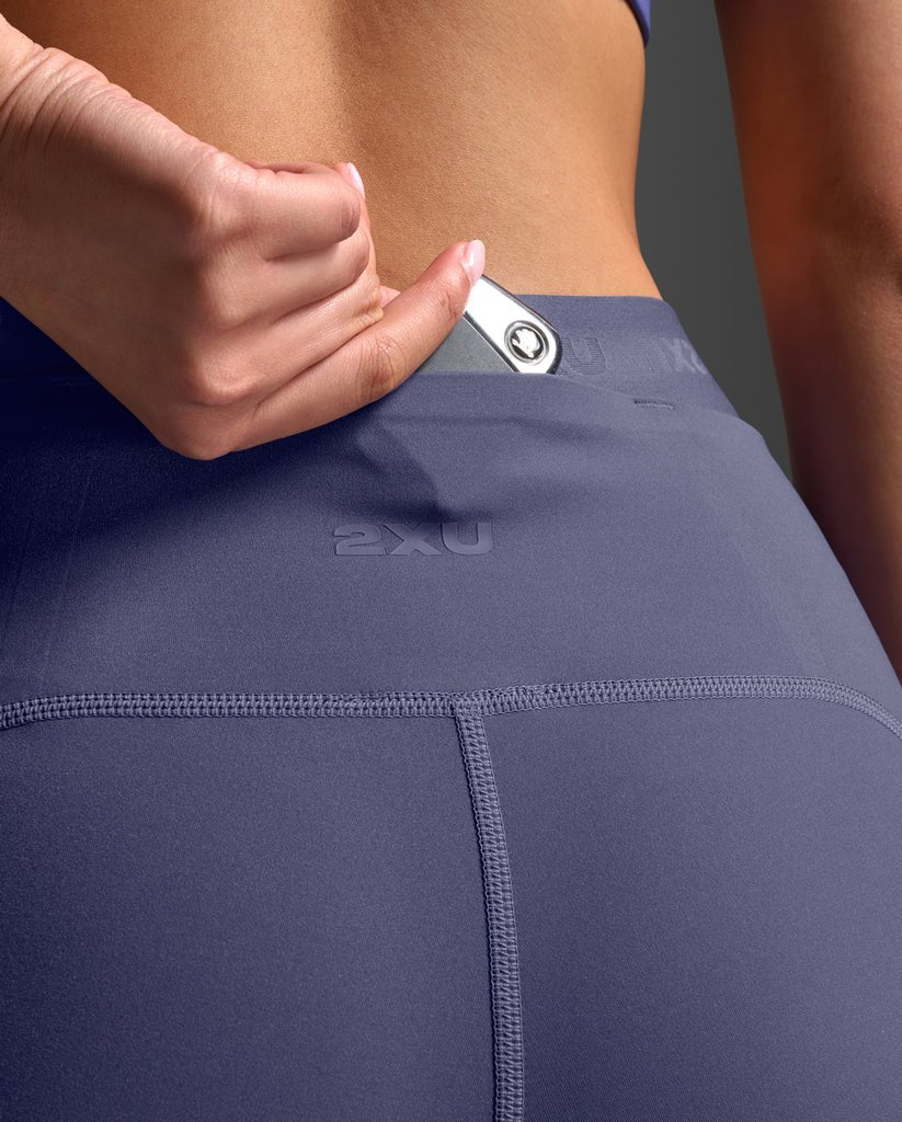 2XU South Africa - Women's Form Stash Hi - Rise Compression Tights - Future Dusk/Future Dusk