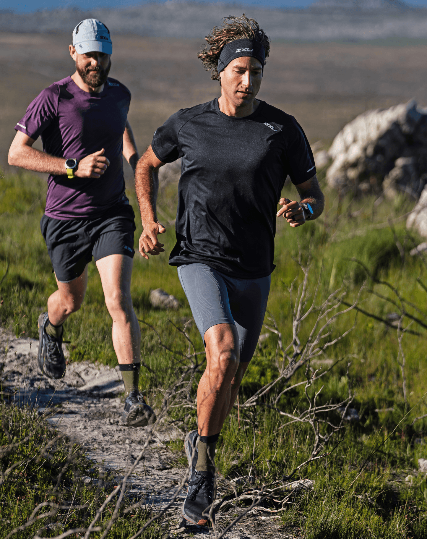 2XU South Africa - Men's Aero Tee - Black - Black/Silver Reflective