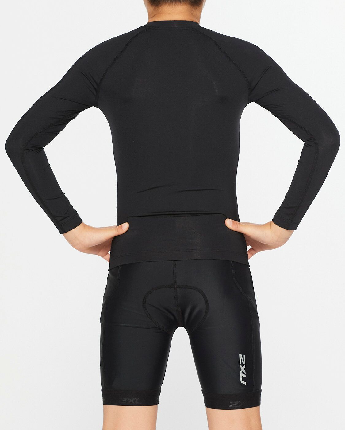 2XU South Africa - Youth Core Compression Long Sleeve - Black/Silver
