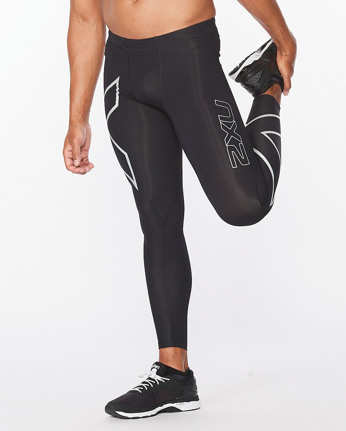 2XU South Africa - Men's Core Compression Tights - Black/Silver