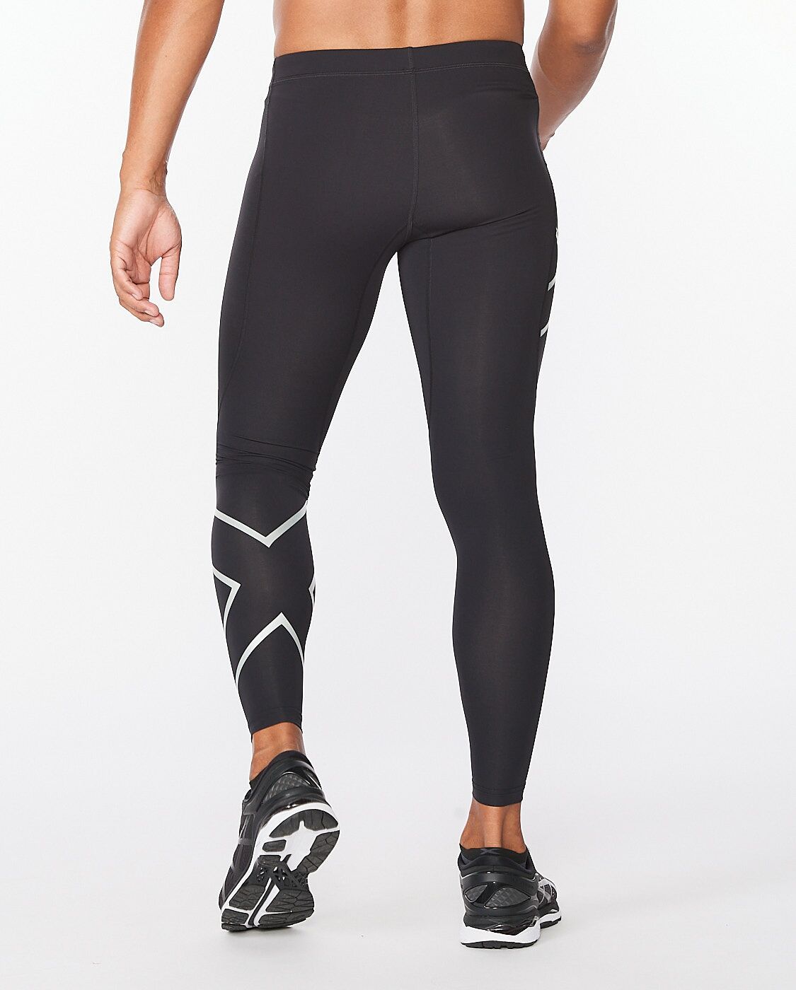 2XU South Africa - Men's Core Compression Tights - Black/Silver