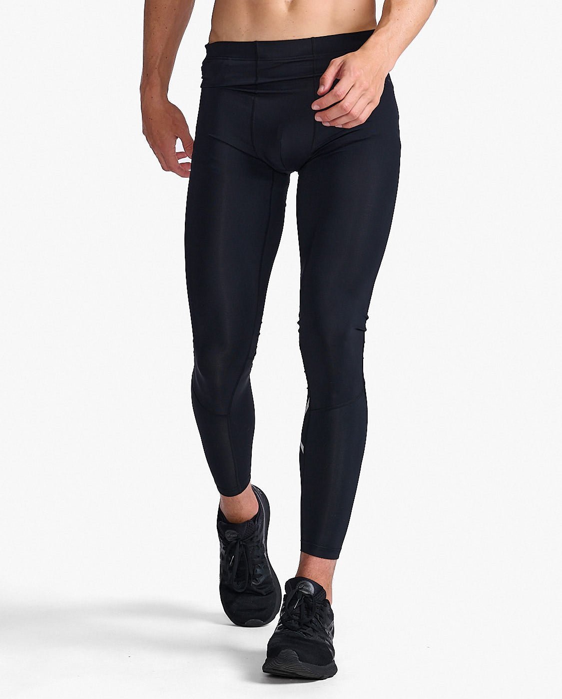 2XU South Africa - Mens Aero Compression Tight - Black/Silver Reflective