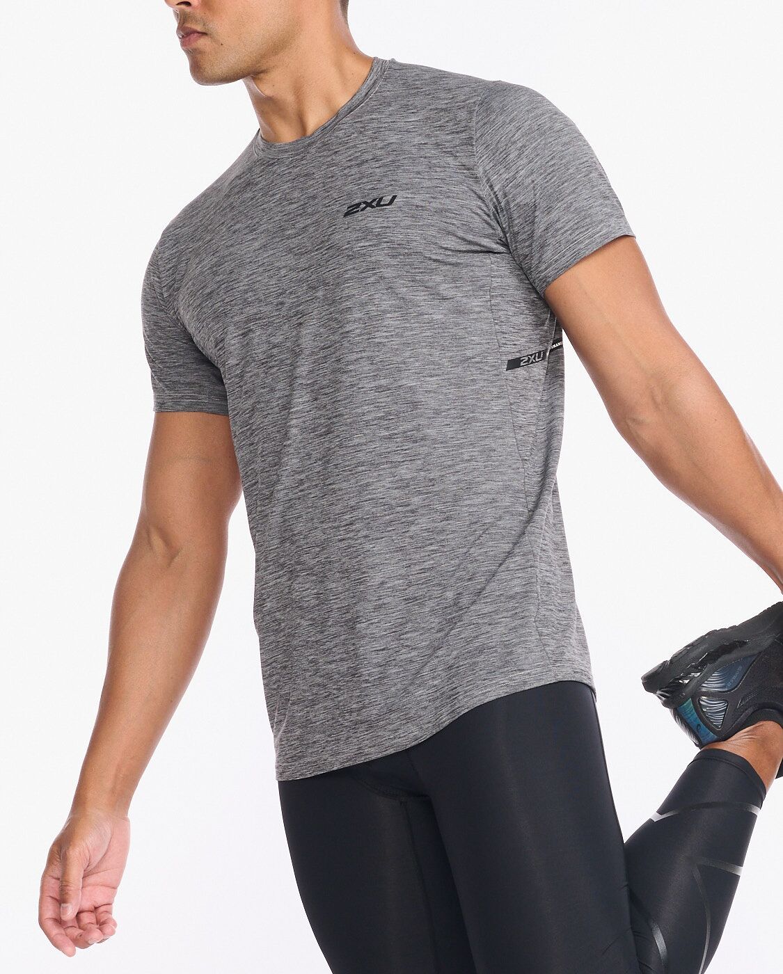 2XU South Africa - Men's Motion Tee - Harbor Mist/Black