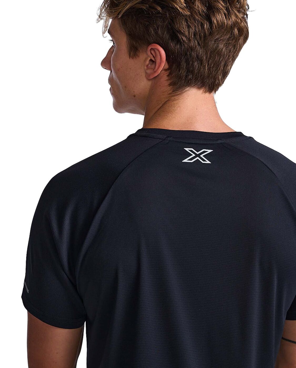 2XU South Africa - Men's Aero Tee - Black - Black/Silver Reflective