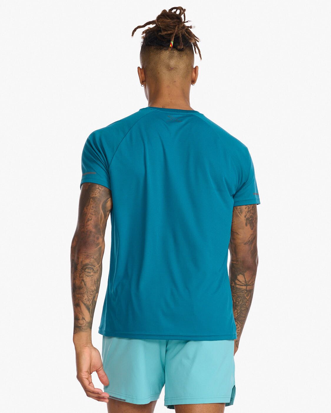 2XU South Africa - Men's Aero Tee - Oceanside/Black Reflective