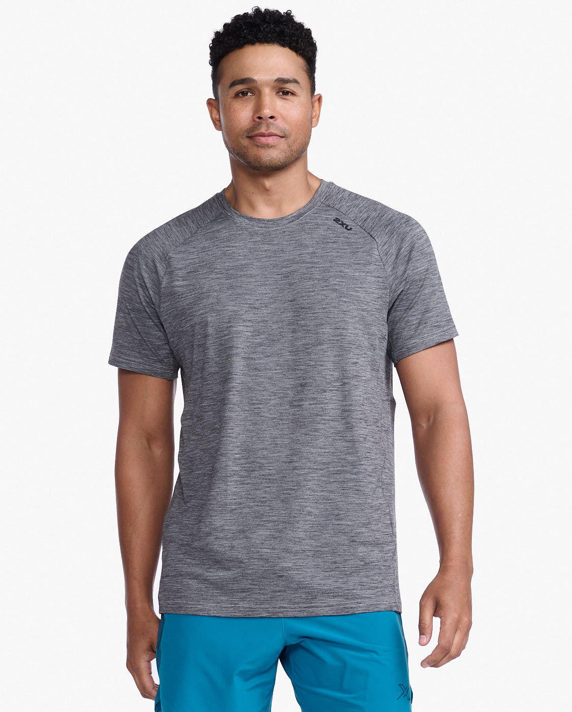 2XU South Africa - Mens Motion Tee - HBM/BLK