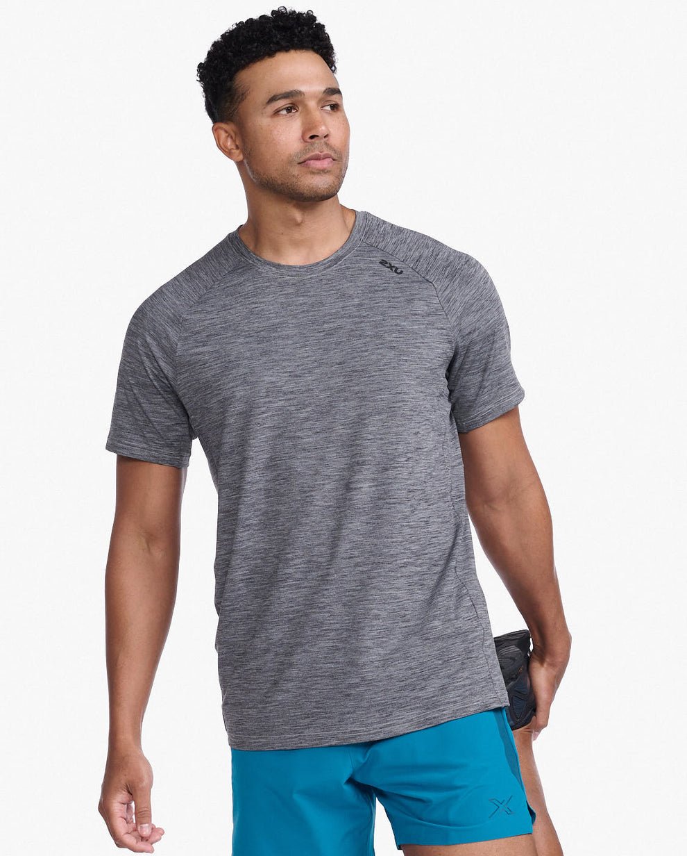 2XU South Africa - Mens Motion Tee - HBM/BLK