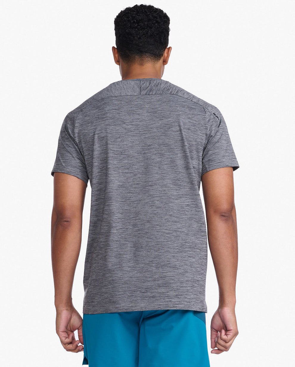 2XU South Africa - Mens Motion Tee - HBM/BLK