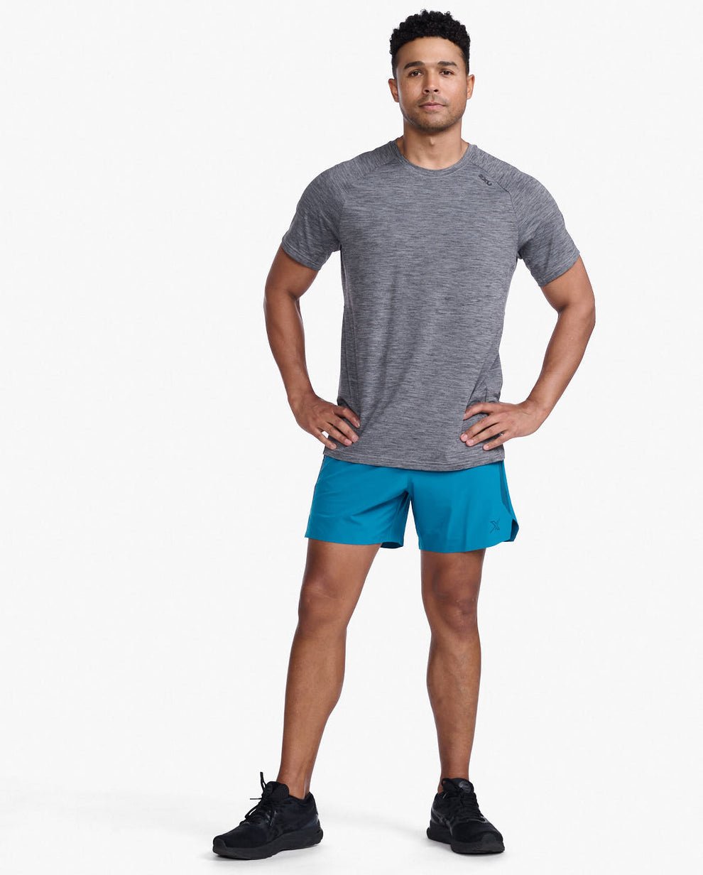 2XU South Africa - Mens Motion Tee - HBM/BLK