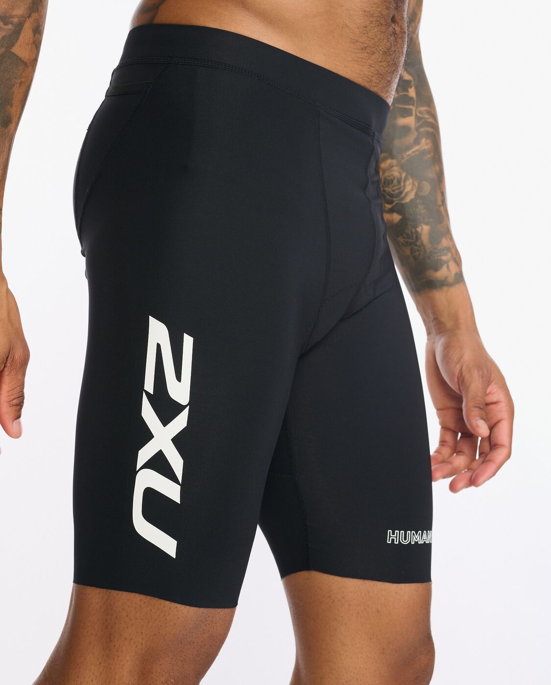 2XU South Africa - Mens Aero 9 Inch Tri Short - Black/White