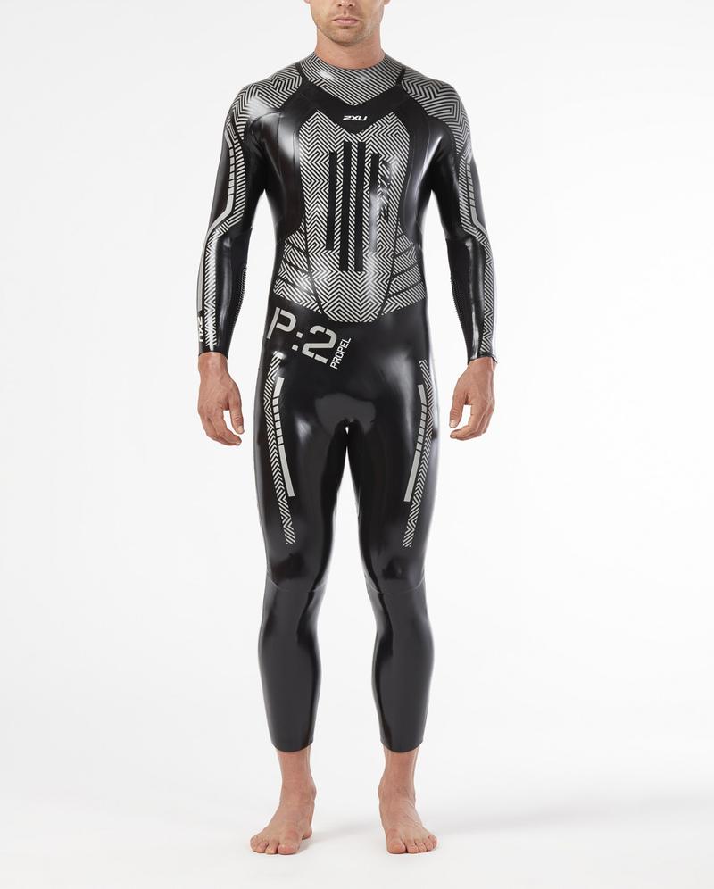 2XU South Africa - Men's Propel:2 Wetsuit - Black/Aloha