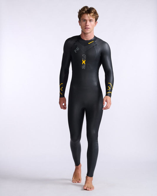 2XU South Africa - Men's Propel:1 Wetsuit - Black/Black Ambition