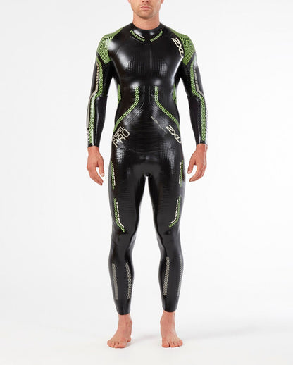 2XU South Africa - Men's Propel:Pro Wetsuit - Black/Neon Green Gecko
