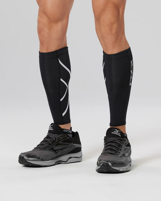 2XU South Africa - Compression Calf Guards - Black/Black