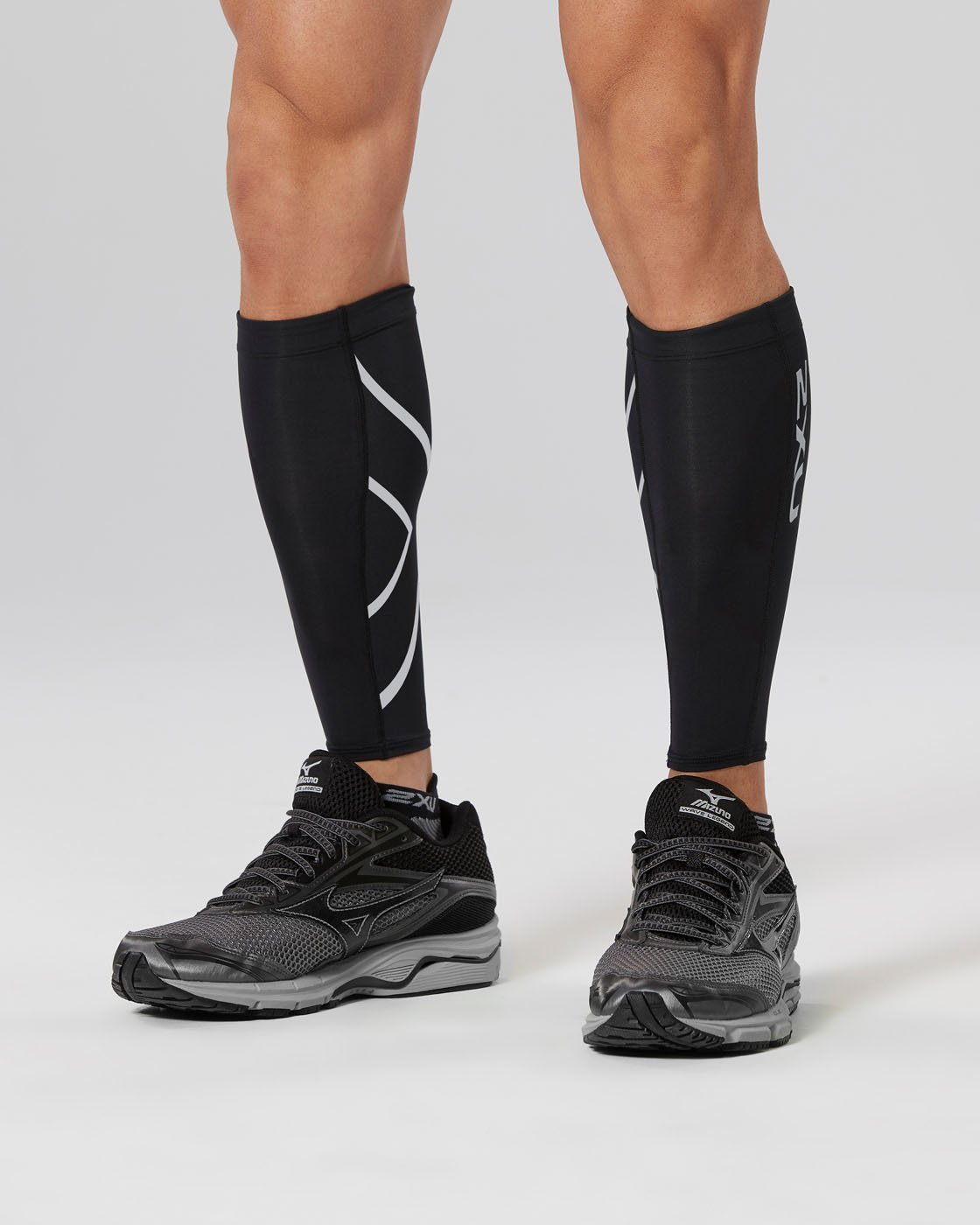 2XU South Africa - Compression Calf Guards - Black/Black