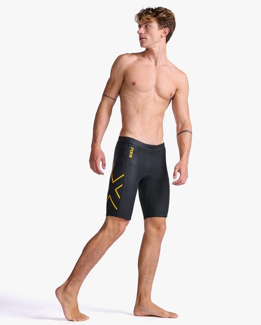 2XU South Africa - Unisex Propel Buoyancy Short - Black/Ambition