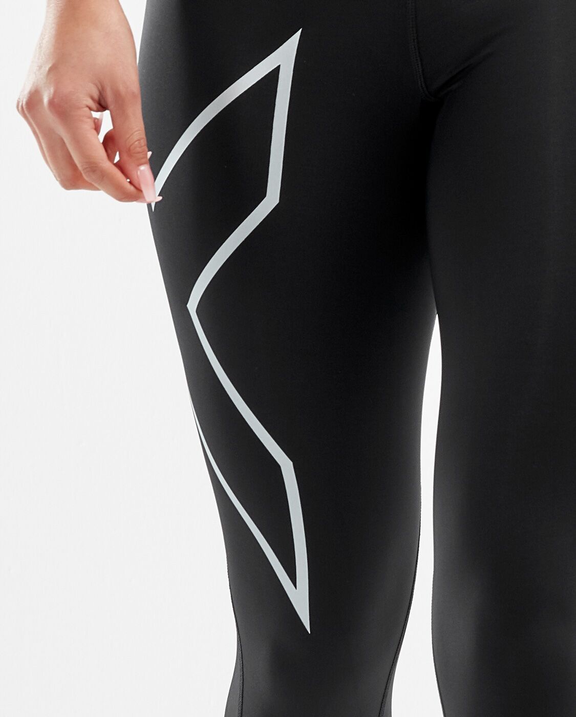 2XU SA - Women's Core Compression 3/4 Tights - Black/Silver