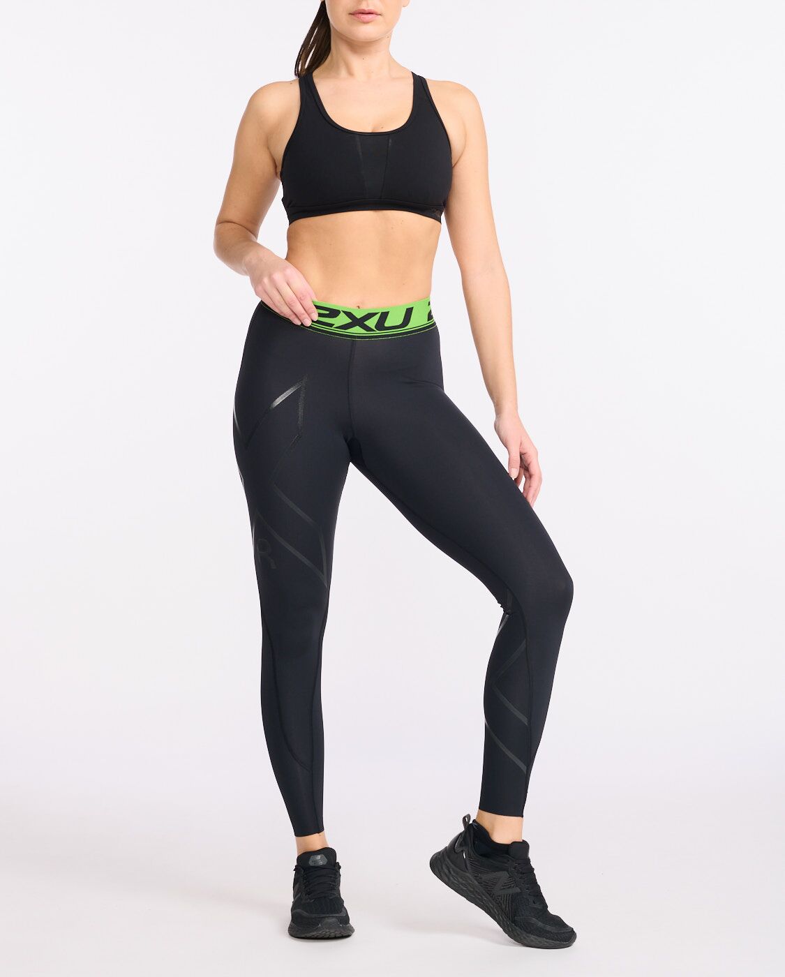 2XU South Africa - Womens Refresh Recovery Compression Tights - Black/Nero