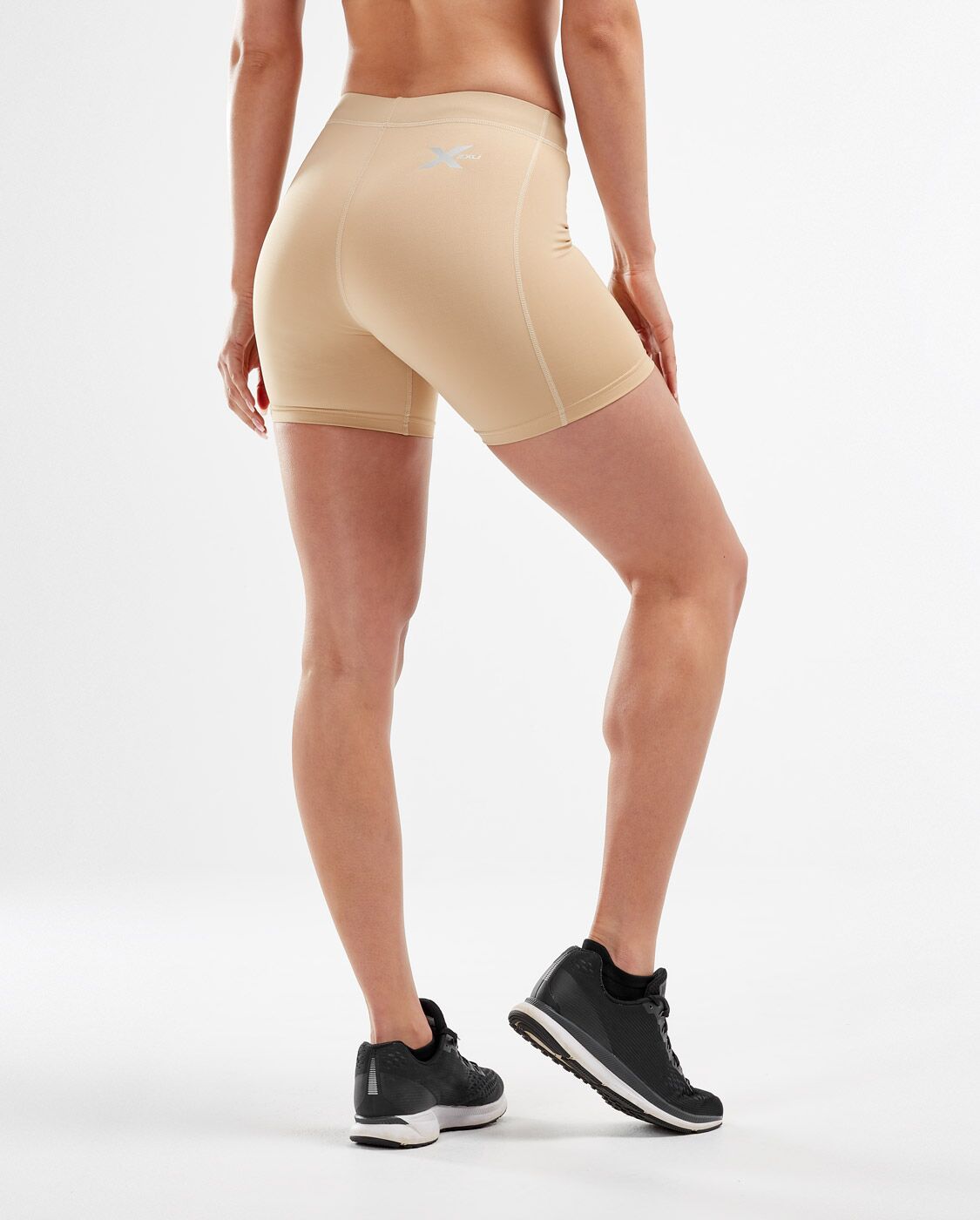 2XU South Africa - Womens Core Compression 5 Inch Game Day Shorts - Beige/Silver