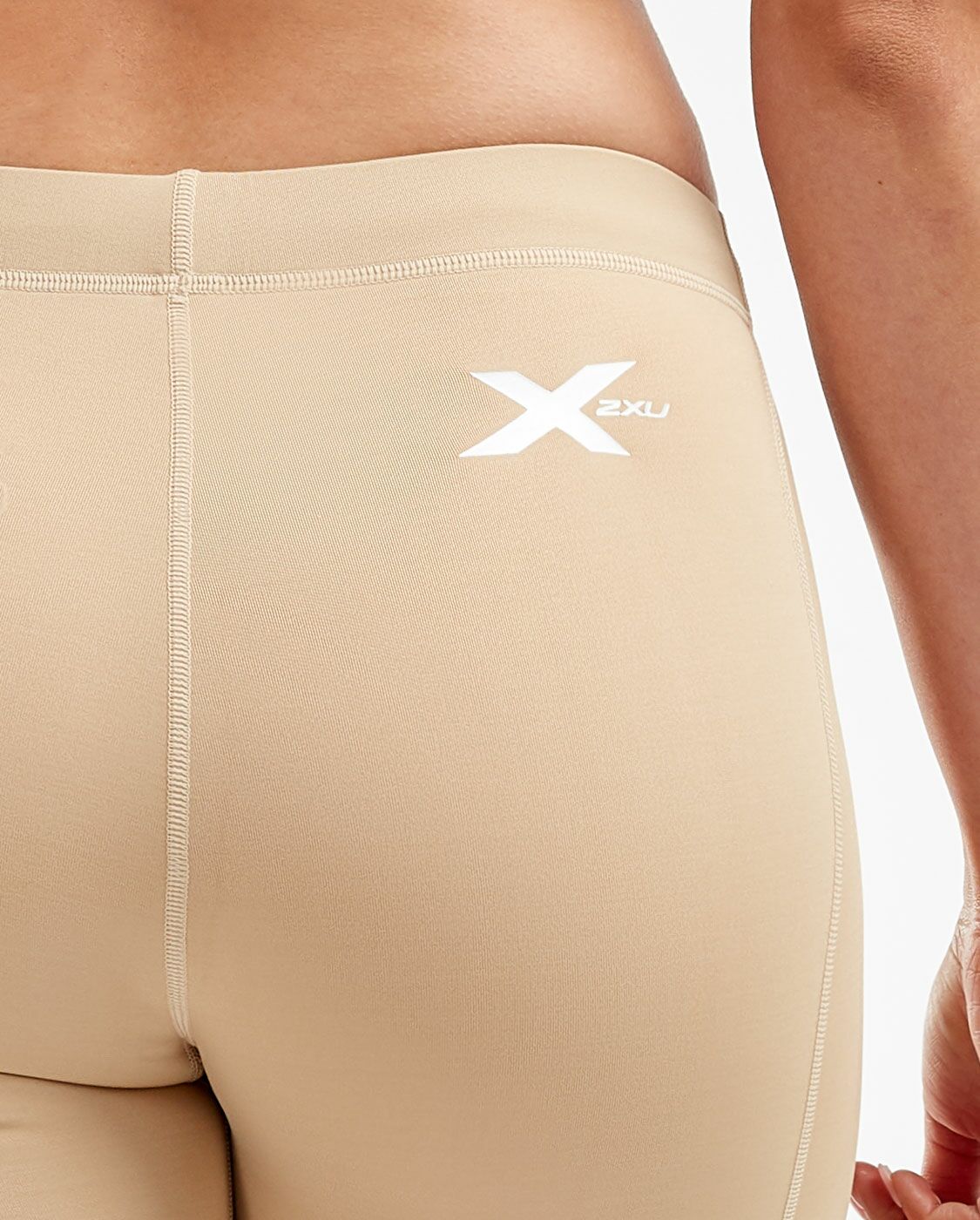2XU South Africa - Womens Core Compression 5 Inch Game Day Shorts - Beige/Silver