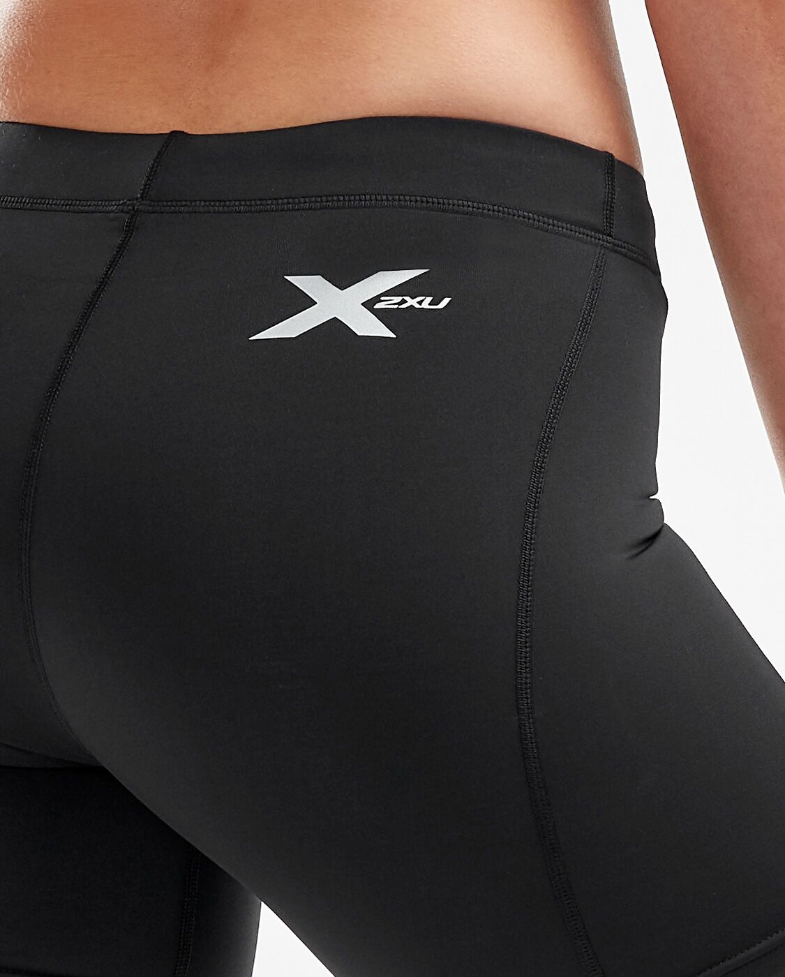 2XU South Africa - Womens Core Compression 5 Inch Game Day Shorts - Black/Silver