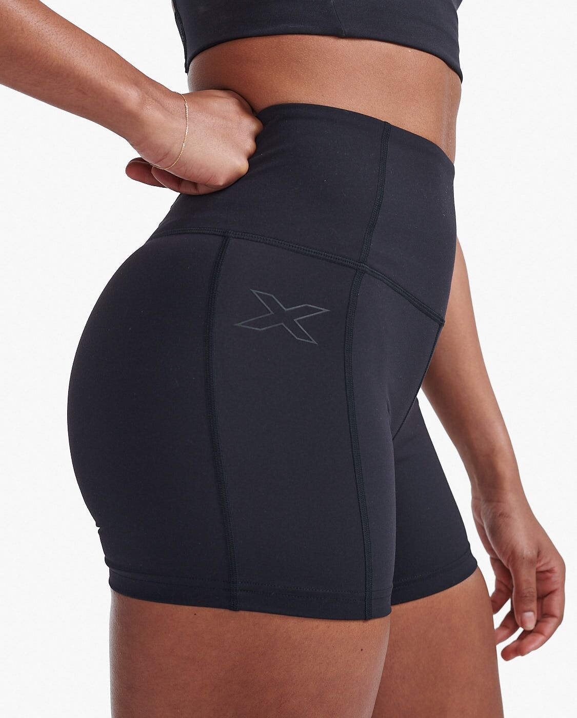 2XU South Africa - Womens Form Hi-Rise Comp Shorts - BLK/BLK