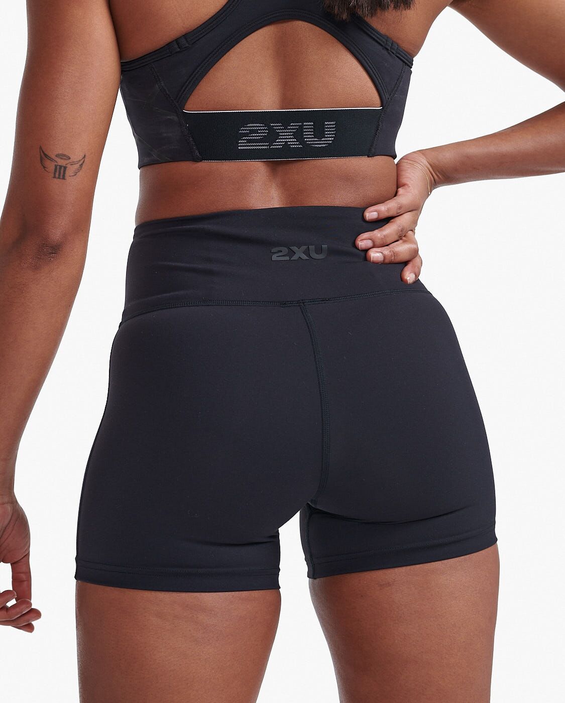 2XU South Africa - Womens Form Hi-Rise Comp Shorts - BLK/BLK