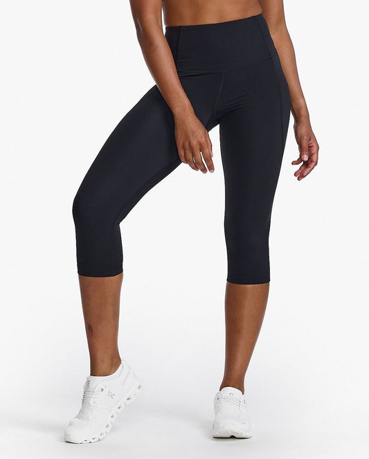 2XU South Africa - Womens Form Hi-Rise Comp 3/4 Tight - BLK/BLK