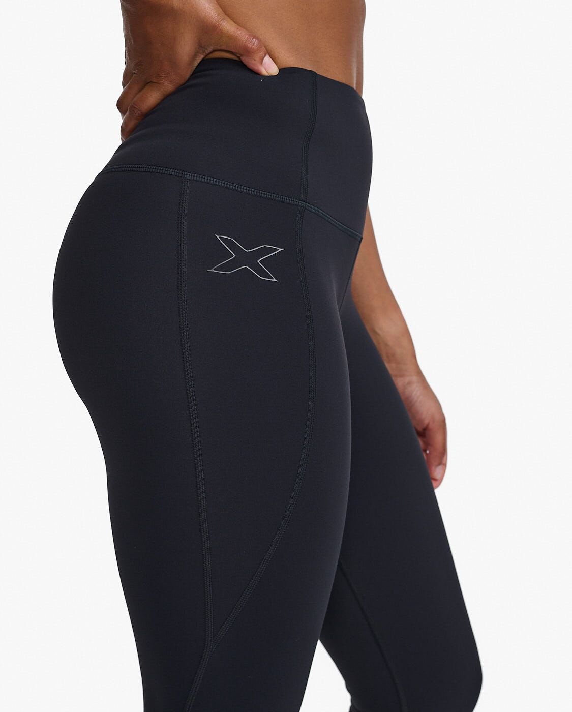 2XU South Africa - Womens Form Hi-Rise Comp 3/4 Tight - BLK/BLK