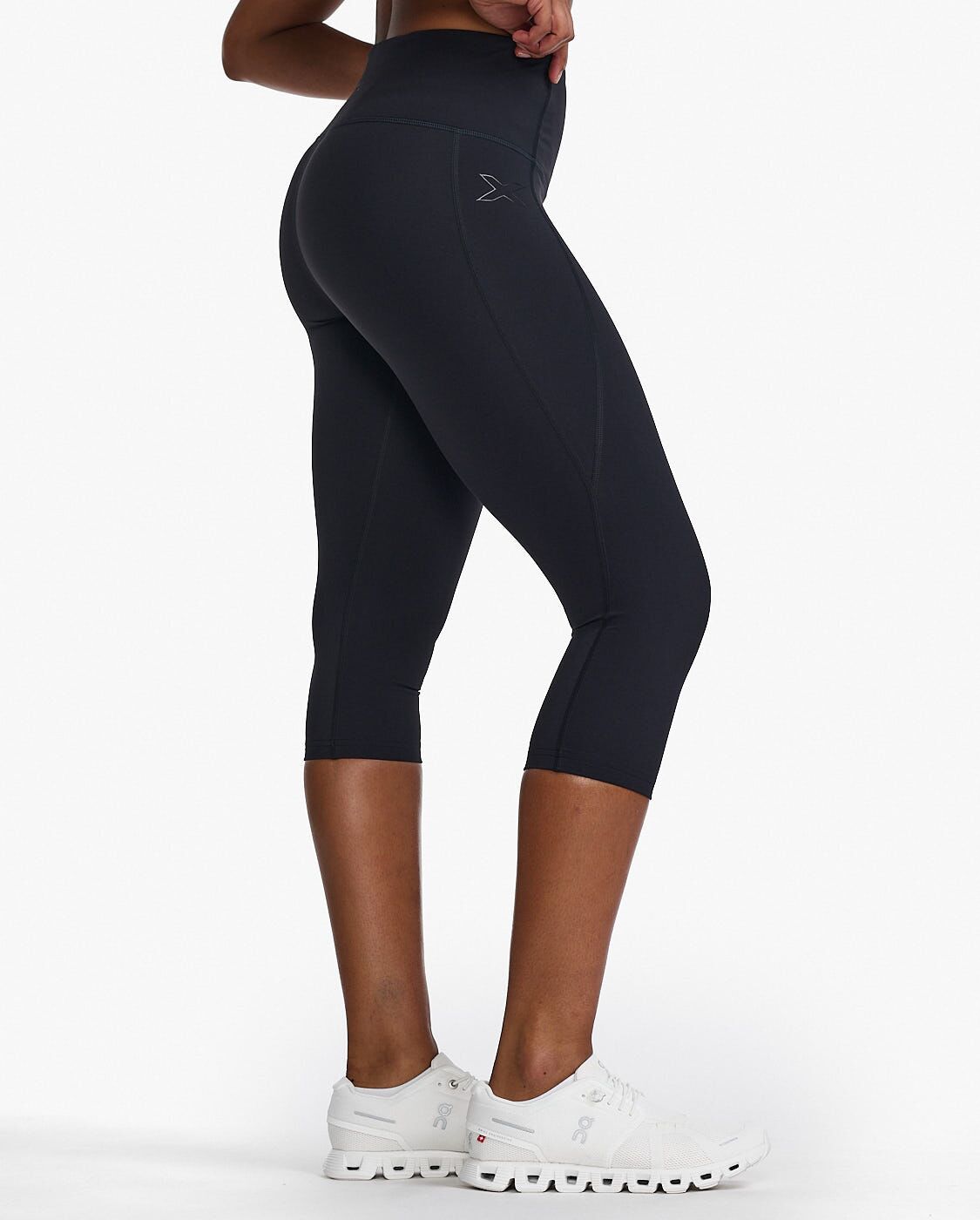 2XU South Africa - Womens Form Hi-Rise Comp 3/4 Tight - BLK/BLK