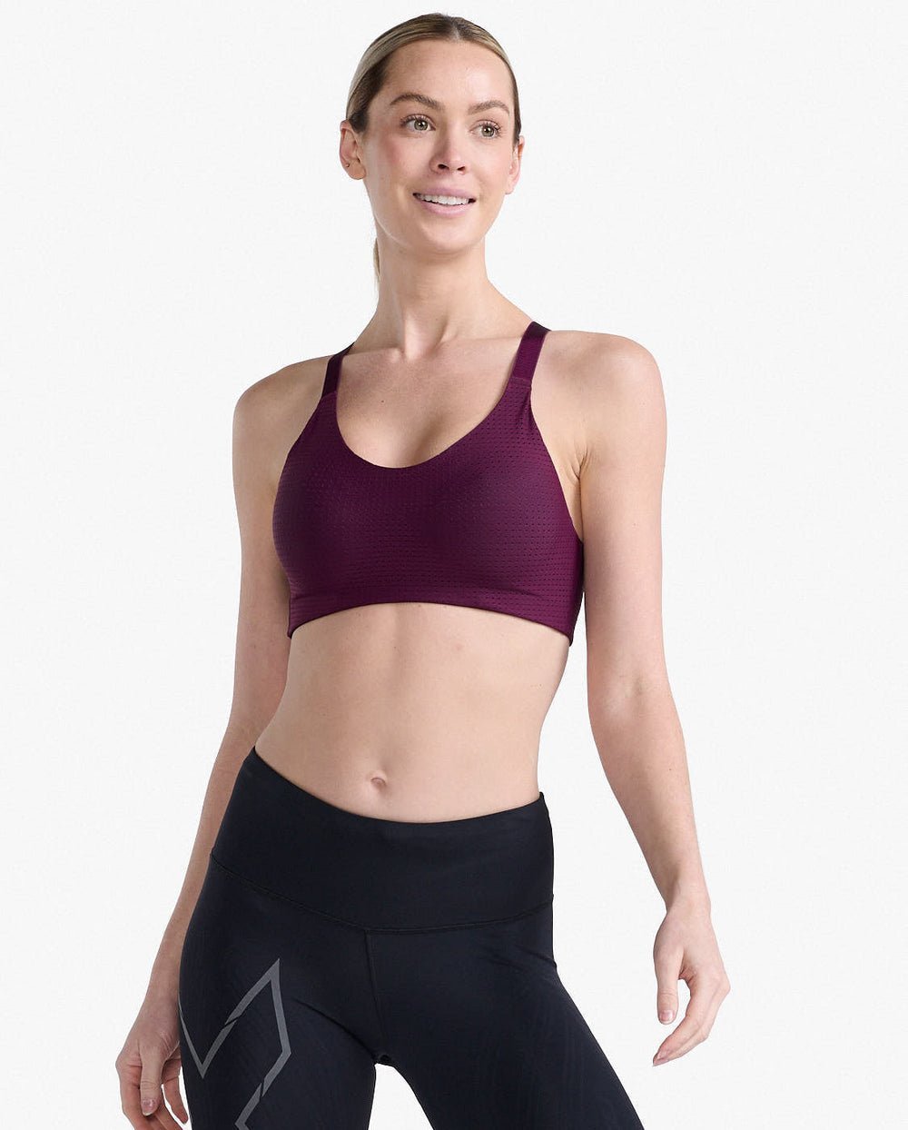 2XU South Africa - Womens Aero Medium Impact Bra - Beet/Beet