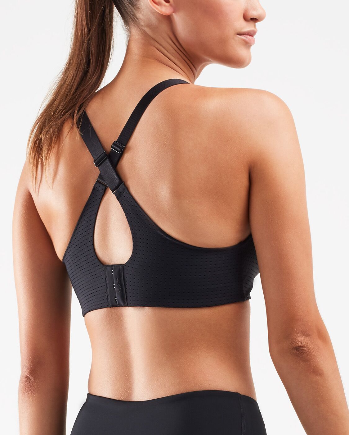 2XU South Africa - Womens Aero Medium Impact Bra - BLK/BLK