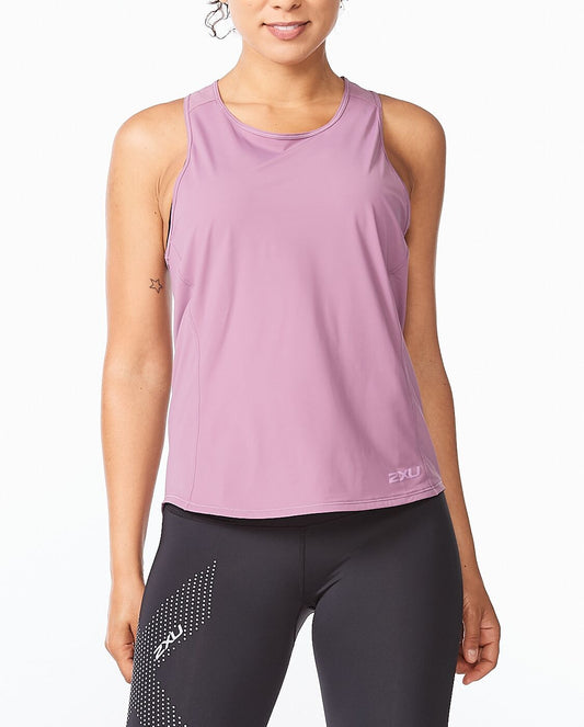 2XU South Africa - Women's Motion Mesh Tank - Orchid Mist/Lavender Herb