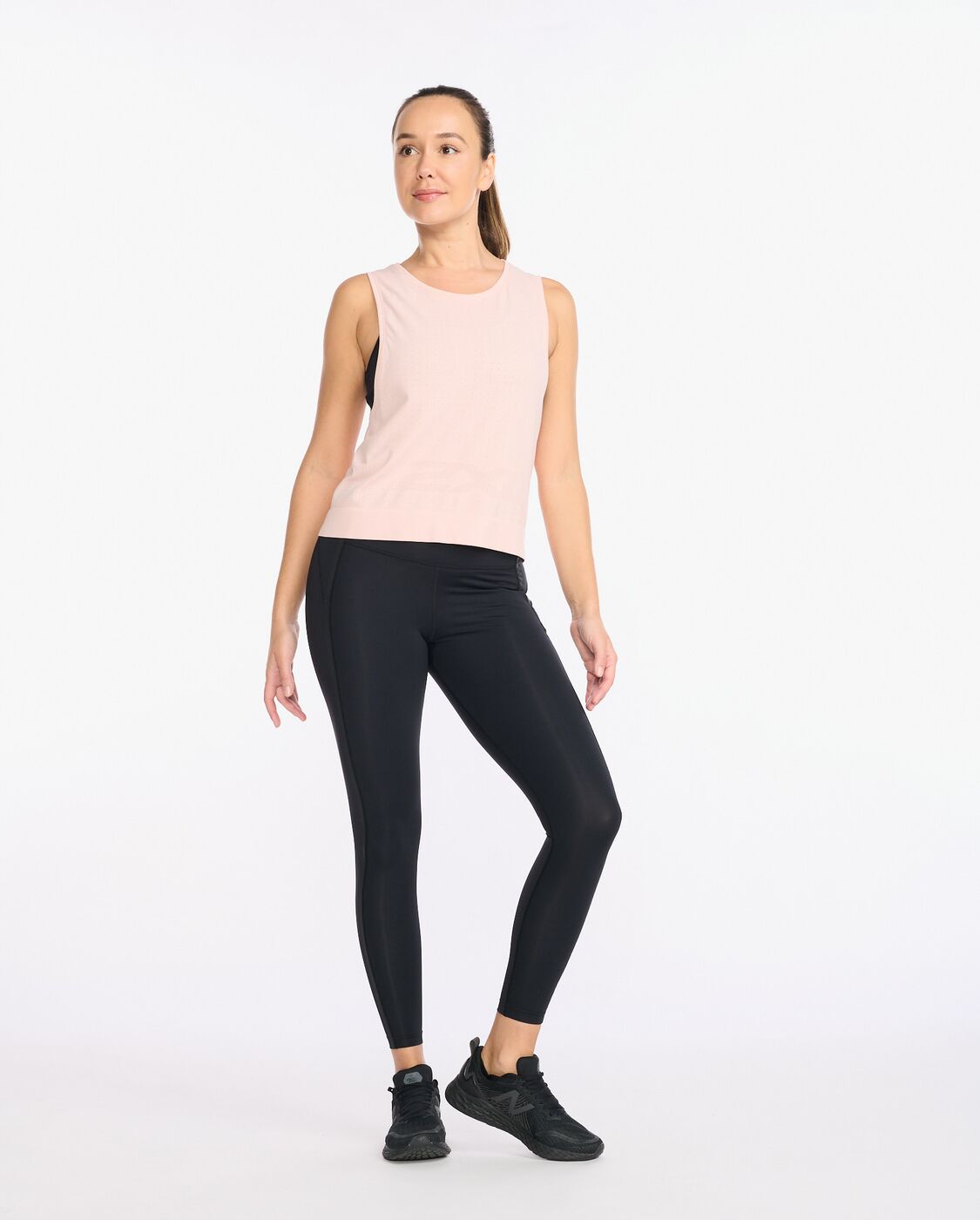 2XU South Africa - Womens Motion Tech Tank - Peach Whip/Peach Whip