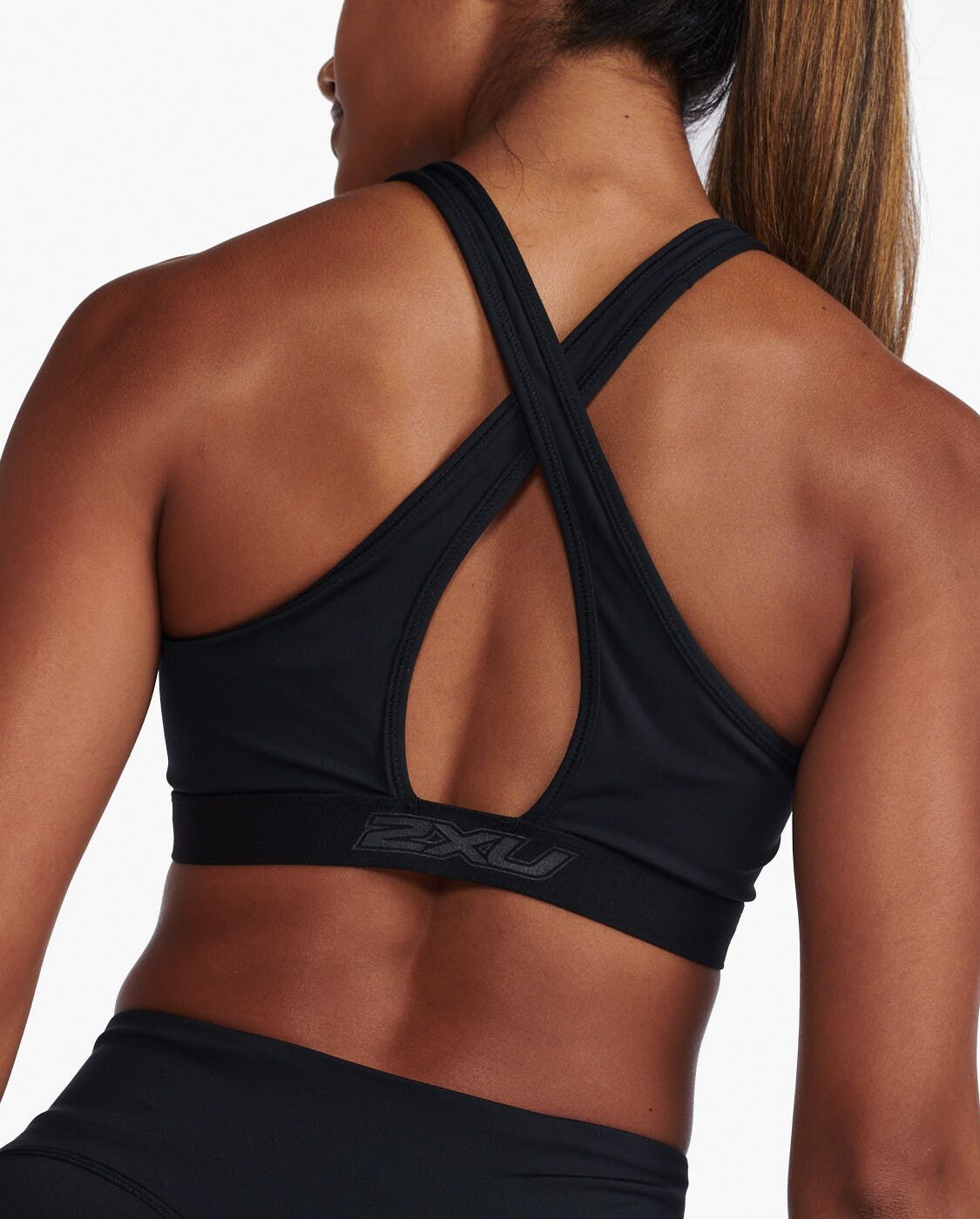 2XU South Africa - Womens Motion X Back Crop - Black/Black