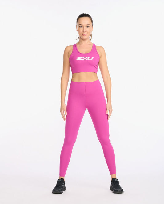 2XU South Africa - Womens Motion Racerback Crop - Festival/White