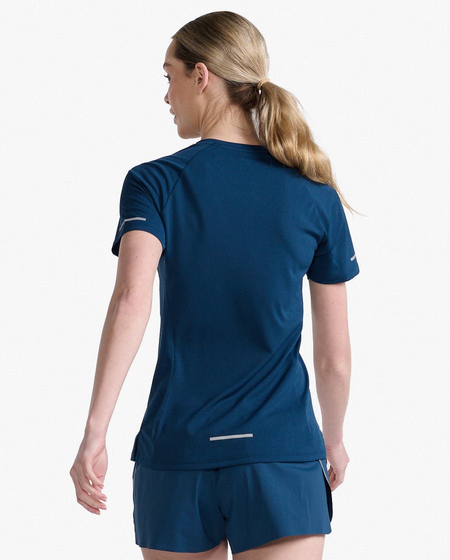 2XU South Africa - Womens Light Speed Tee - Moonlight/Silver Reflective