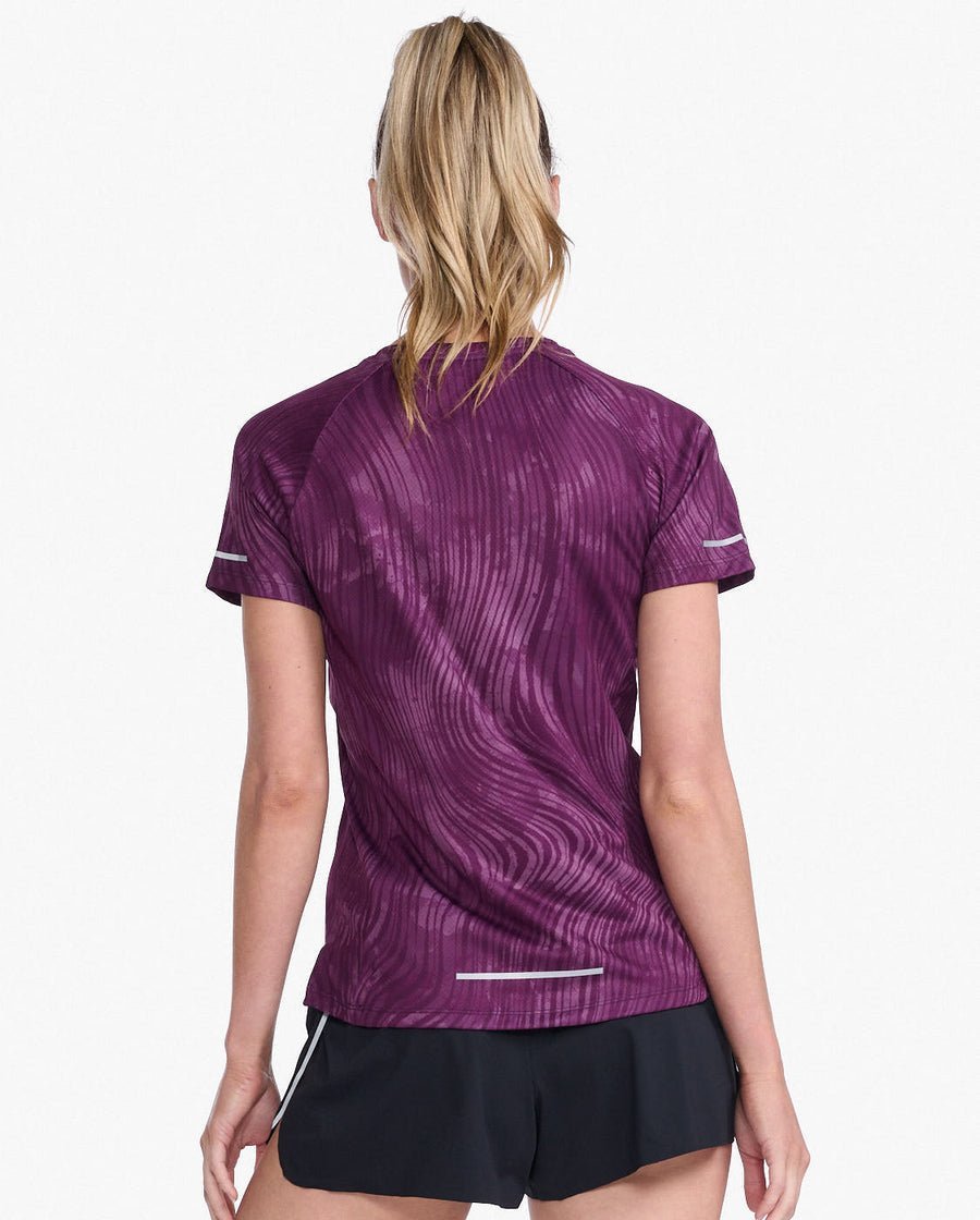 2XU South Africa - Womens Light Speed Tee - Wavy Daze - Wavy Daze/Silver Reflective