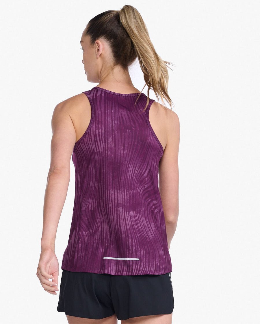 2XU South Africa - Women's Light Speed Running Vest - Wavy Daze/Silver Reflective