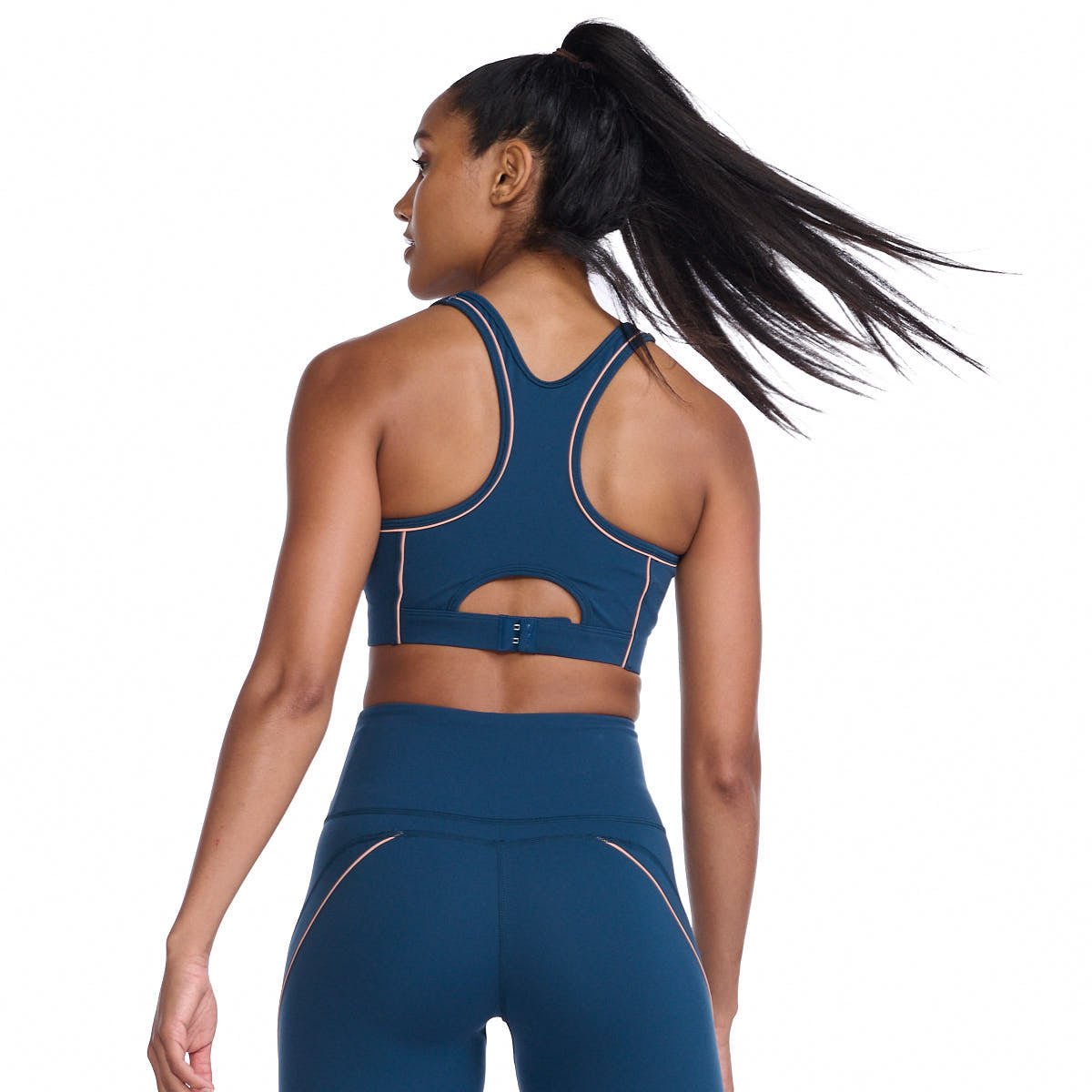 2XU South Africa - Womens Form Swift Crop - Moonlight/Off White