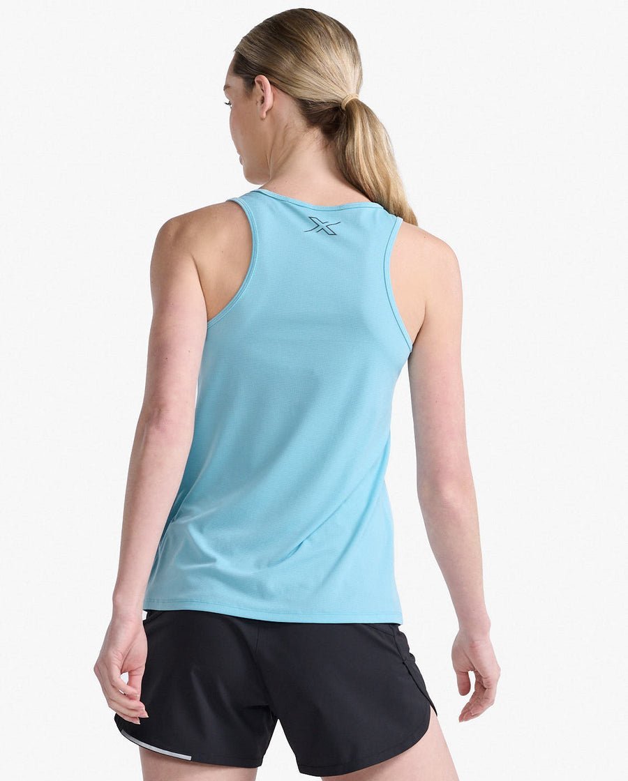 2XU South Africa - Women's Aero Training Vest - Bluejay/Black Reflective