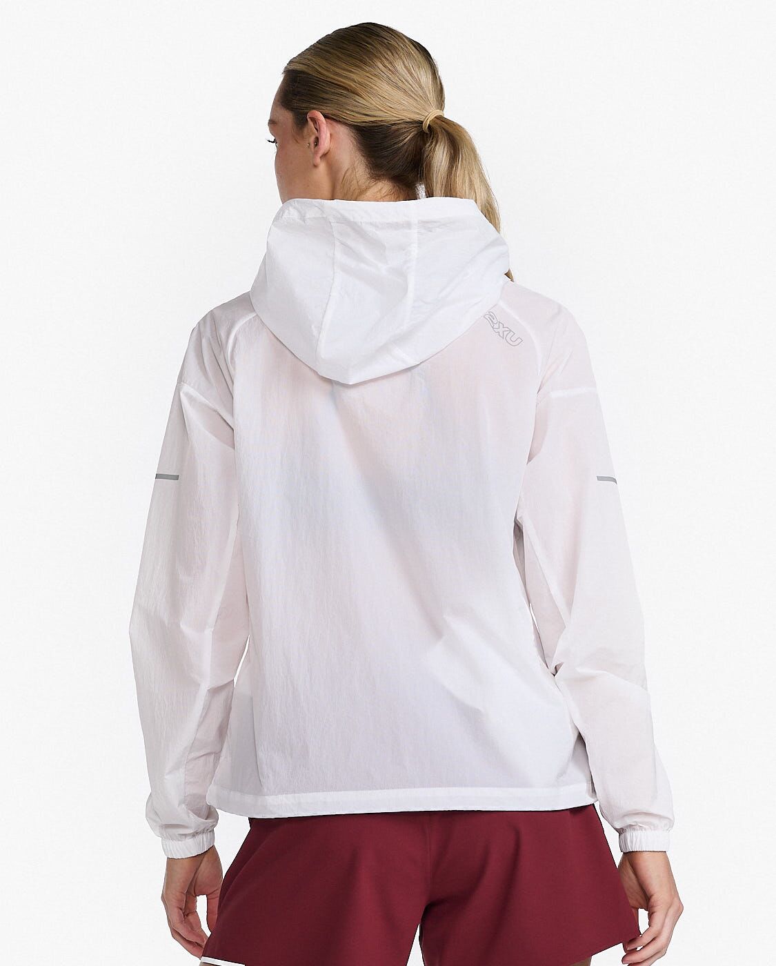 2XU South Africa - Womens Aero Anorak - WHT/SRF